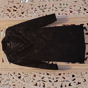 Brocade Fitted Coat – Elegant Bohemian Floral Dress Coat Jacket - Small